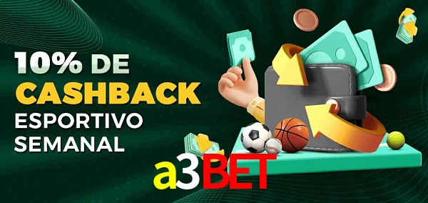 10% de bônus de cashback na a3bet